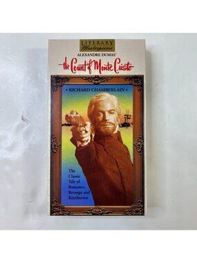 The Count Of Monte Cristo 1975 VHS Richard Chamberlain Tony Curtis Pre-Owned
